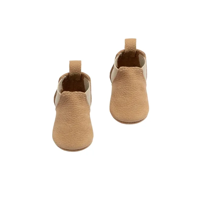 Newborn Weathered Brown Chelsea Boot Baby Shoe