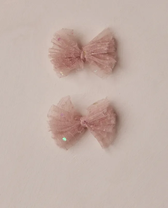 Noralee | Flutter Tulle Clips | Rose