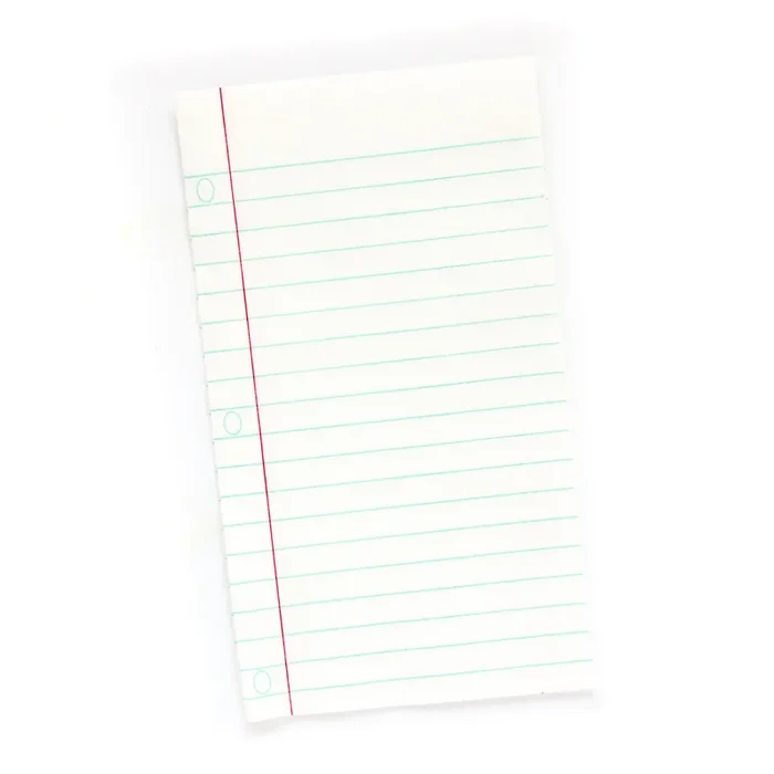 Notebook Paper Napkin