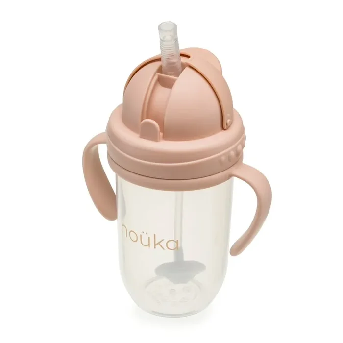 noüka Non-Spill Weighted Straw Cup 9 oz – Soft Blush
