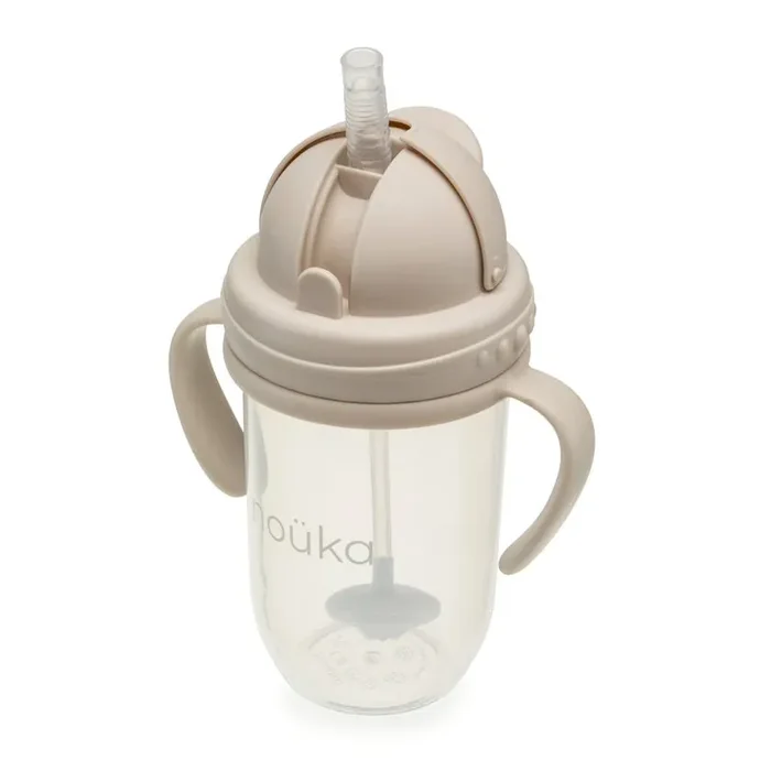 noüka Non-Spill Weighted Straw Cup 9 oz – Soft Sand