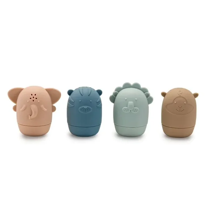 noüka Safari Bath Toys – Soft Safari