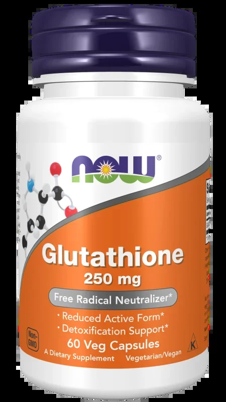 NOW Glutathione 250mg Vegetable Capsules 60s