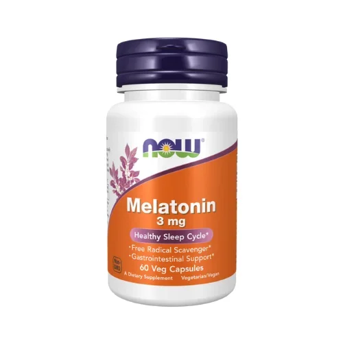 NOW Melatonin 3 Mg Veg Capsules – 60’s