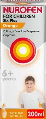 NUROFEN FC 6 ORANGE SUSP 100ML