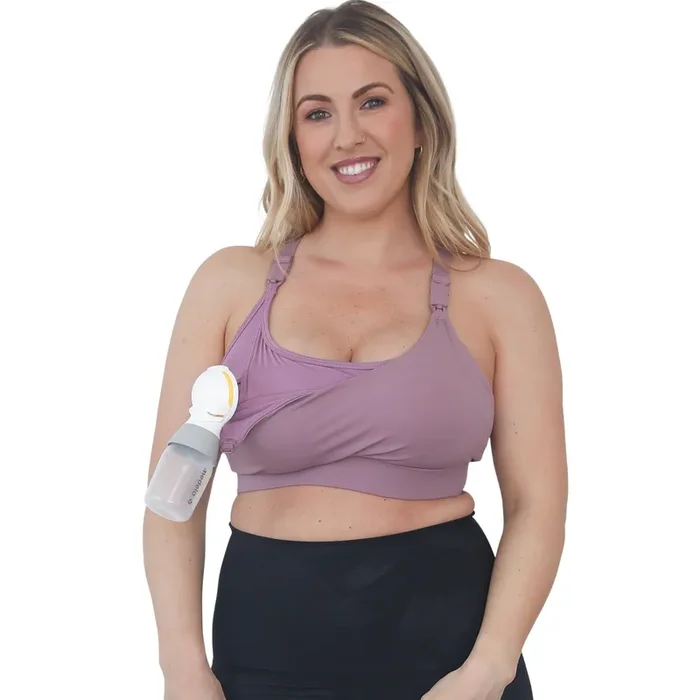 Océane – Exclusive Hands Free Pumping Sports Bra (lavender Smoke)