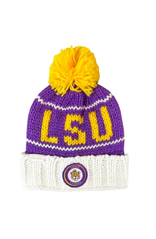 Officially Licensed Lsu Tigers Bobble Hat (baby, Toddler, Kid)