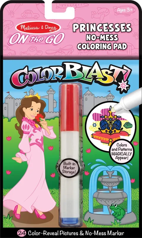 On the Go ColorBlast No-Mess Coloring Pad – Princess