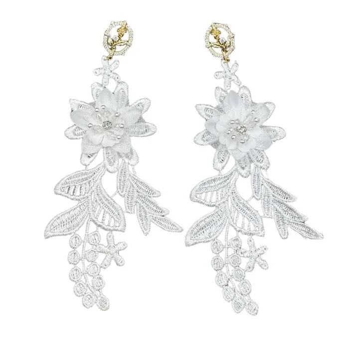 Once Upon A Rose Lace Earrings