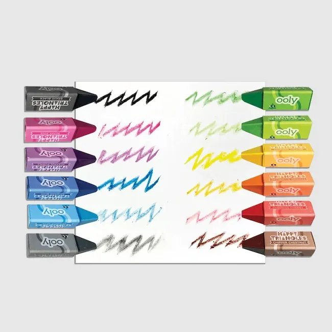 Ooly Happy Triangles Jumbo Crayons