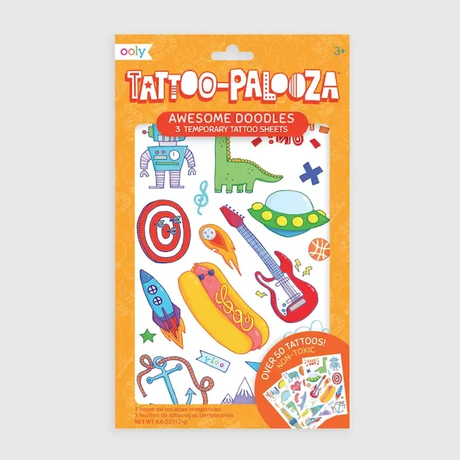 Ooly Tattoo-Palooza Temporary Tattoos – Awesome Doodles