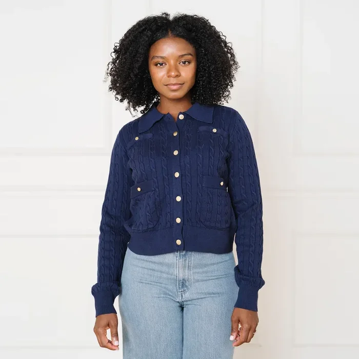 Organic Collared Cardigan