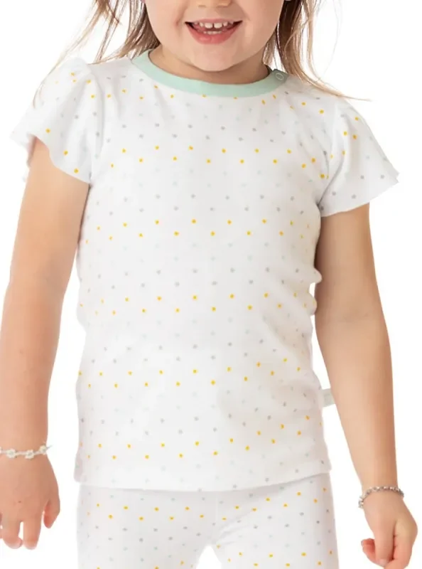 Organic Cotton Ashley Ruffled Tee – Polka