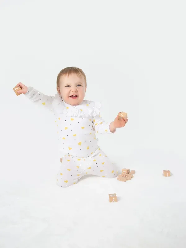Organic Cotton Leggings – Yellow Hearts