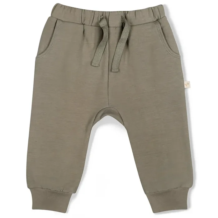 Organic Fleece Jogger Pants – Olive