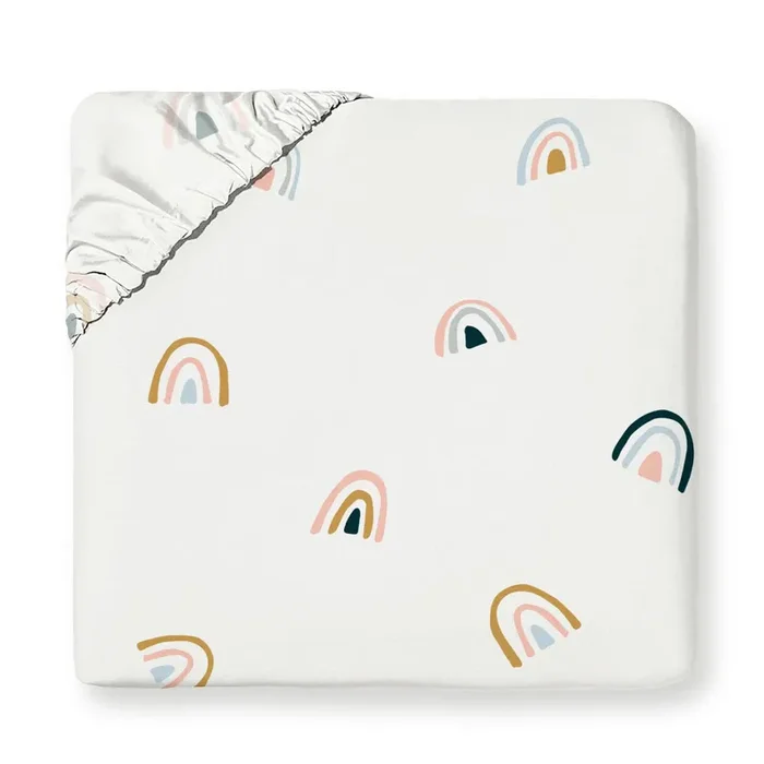 Organic Kids Fitted Sheet – Rainbow