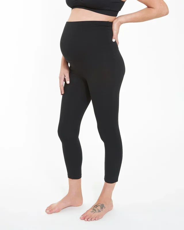 Organic Over Bump 3/4 Legging Black