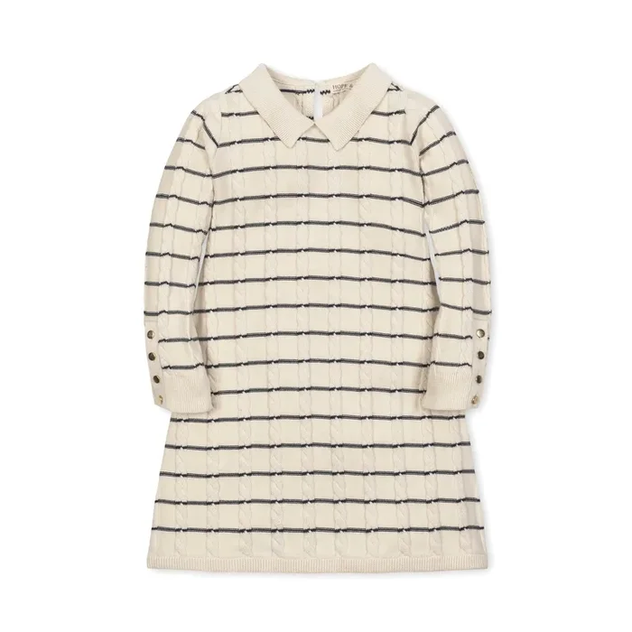 Organic Peter Pan Collar Sweater Dress