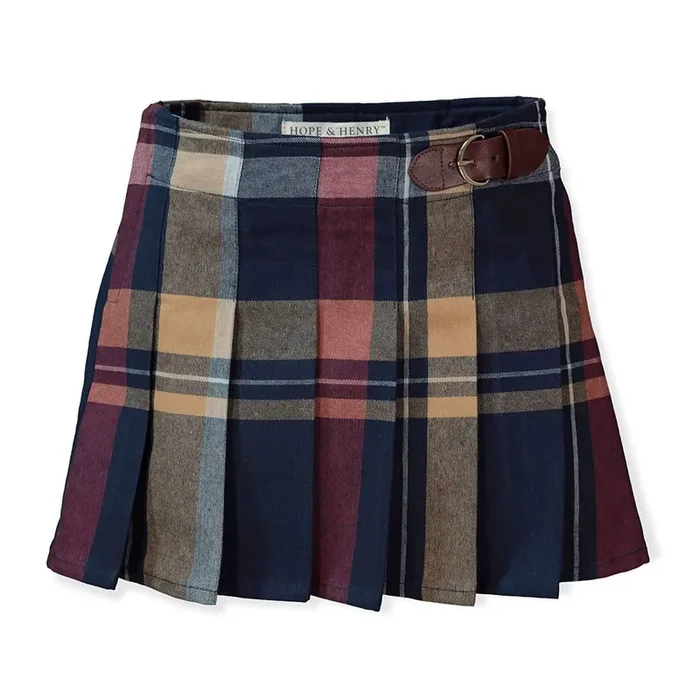 Organic Pleated Skirt With Buckle Detail – Baby