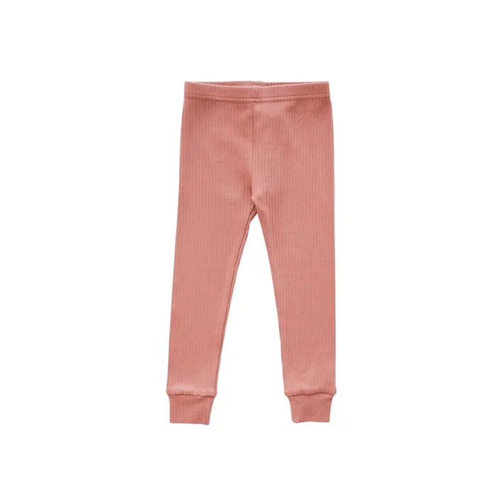 Organic Ribbed Cotton Legging