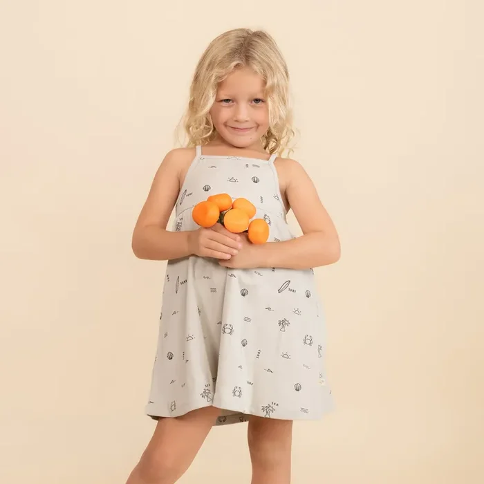 Organic Tie Back Strap Dress – Surf