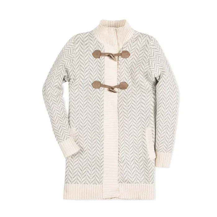 Organic Toggle Sweater With Zipper