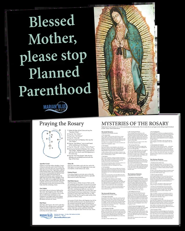 Our Lady of Guadalupe, MBW Sign