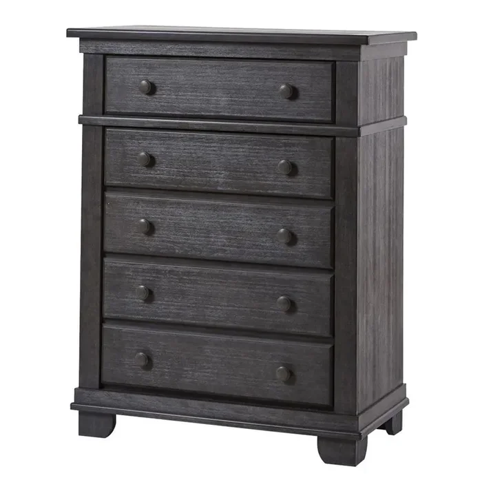 Pali 5 Drawer Dresser in Distressed Granite