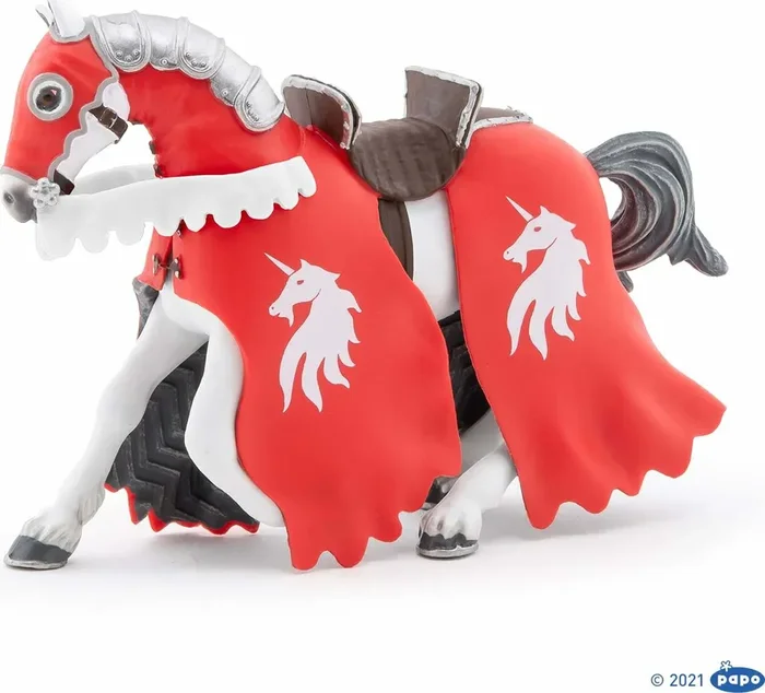 Papo France Horse of Unicorn Knight with Lance
