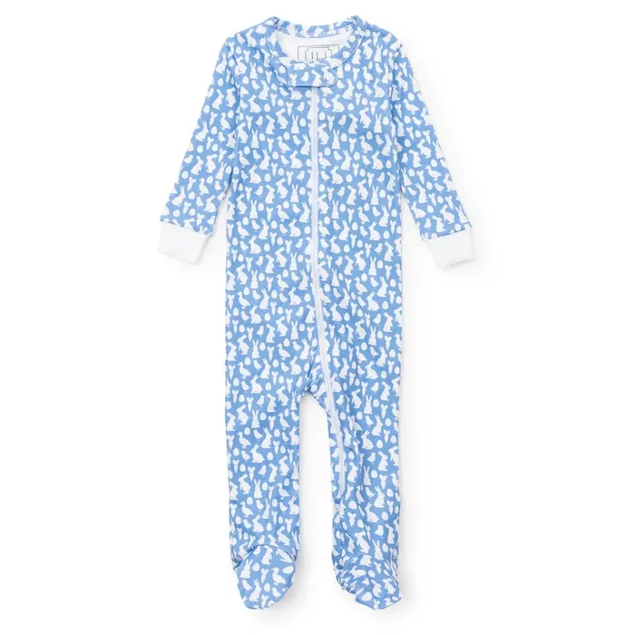 Parker Zipper Pajama – Easter Time Blue