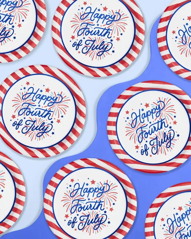 Party In The Usa Plates – 25 Paper Plates