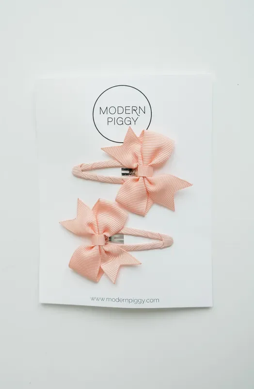 Peach | Snap Clip Set