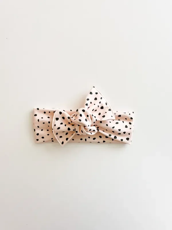 Peachy Blush Speckled Headwrap