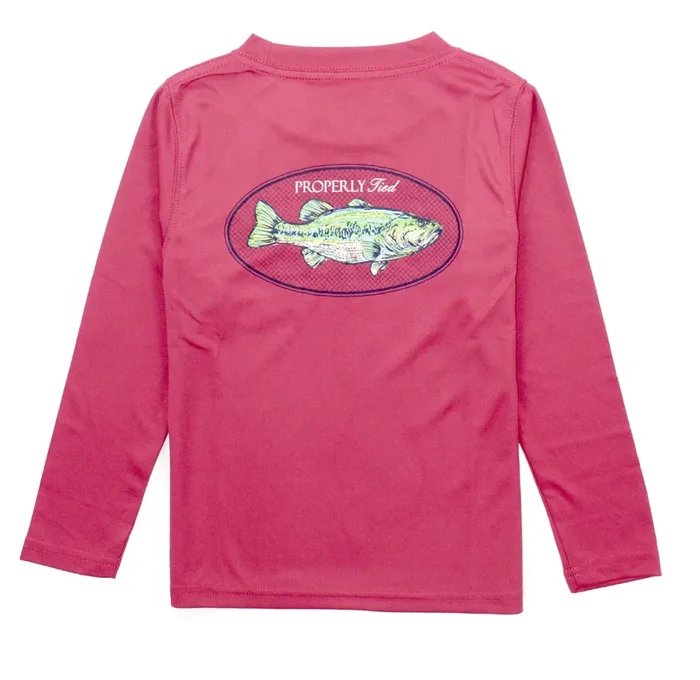 Performance Long Sleeve Tee | Bass Cayenne