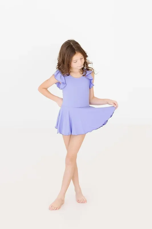 Periwinkle S/s Twirl Leotard