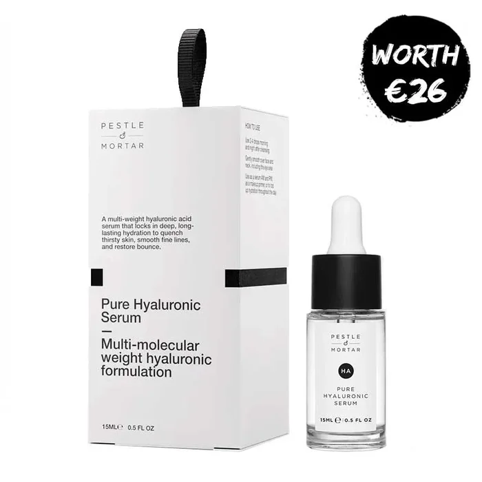 Pestle & Mortar Pure Hyaluronic Serum Tree Hanger