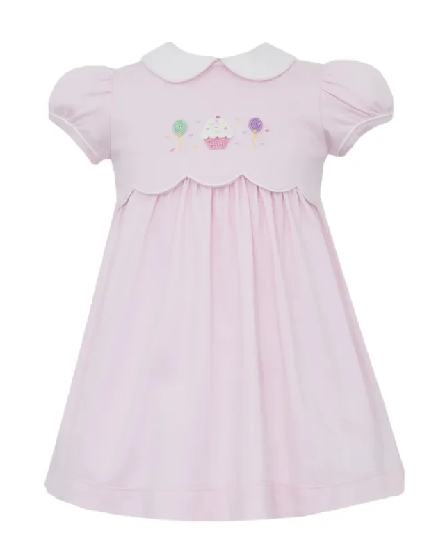 Petit Bebe Knit Pink Cupcake Dress