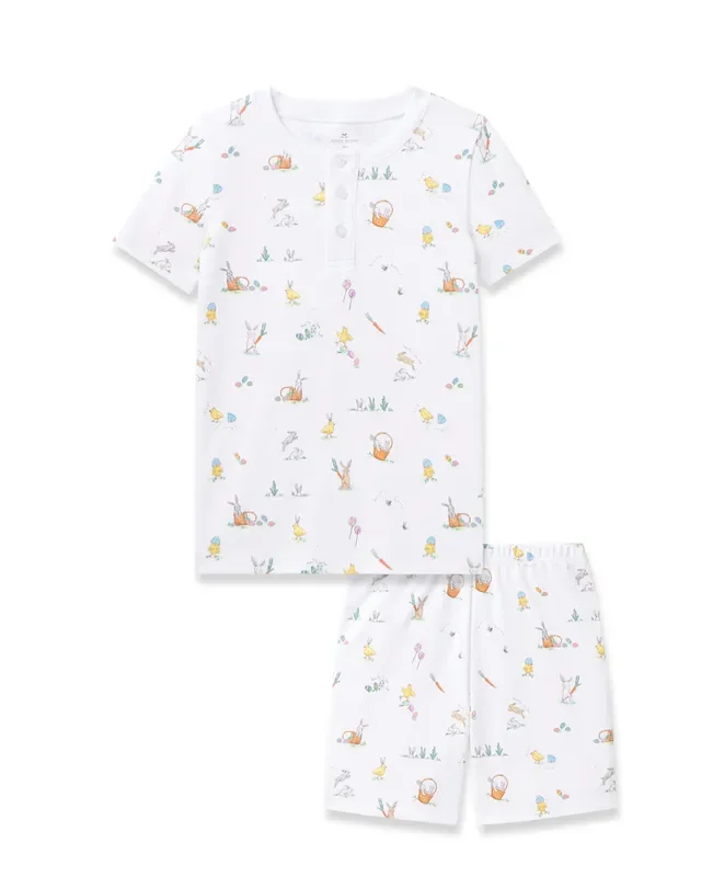 Petite Plume | Pajama Short Set | Easter Frolic
