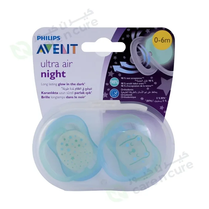 Philips Avent Sthr Sil Ultra Air 0- 6Month Nt Boy X2