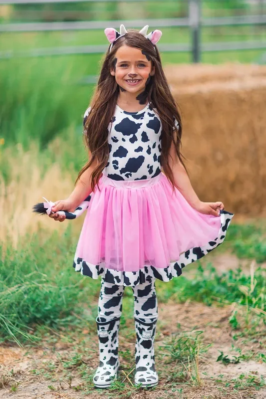Pink Cow Costume – 5 Piece Set