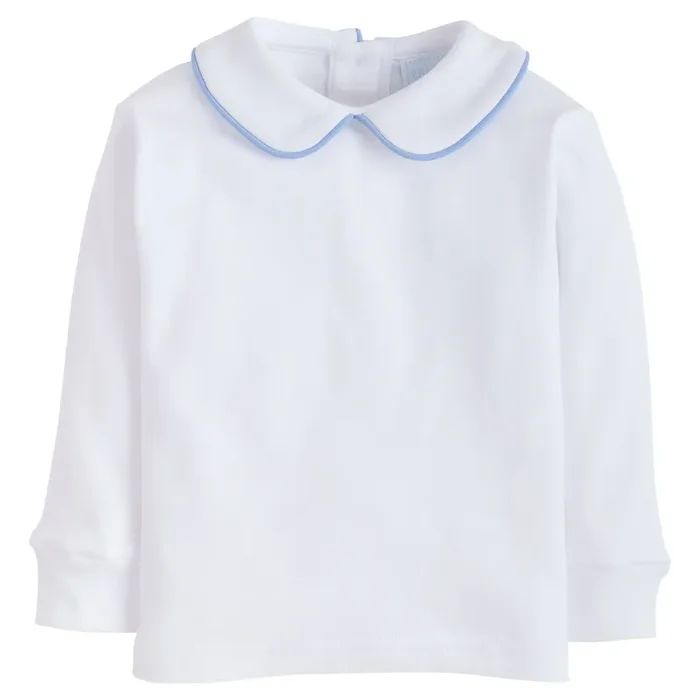 Piped Peter Pan Long Sleeve – Light Blue
