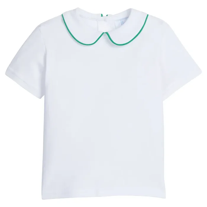 Piped Peter Pan Short Sleeve – Green