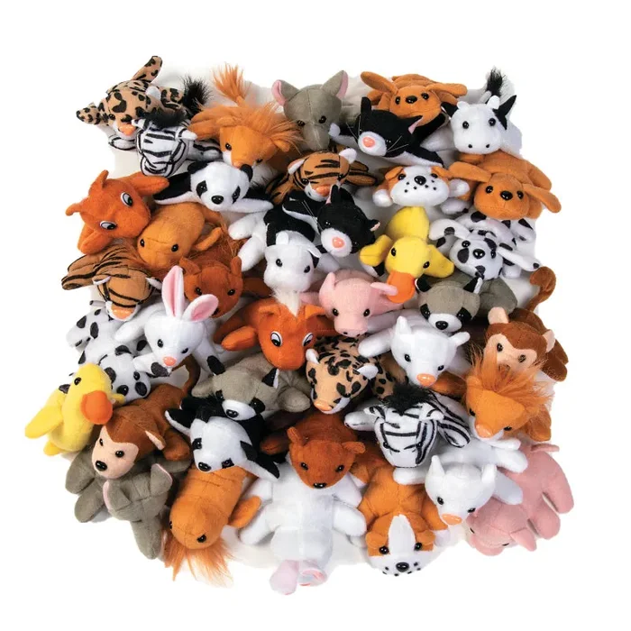 Plush Animal Assortment – 50 Per Bag