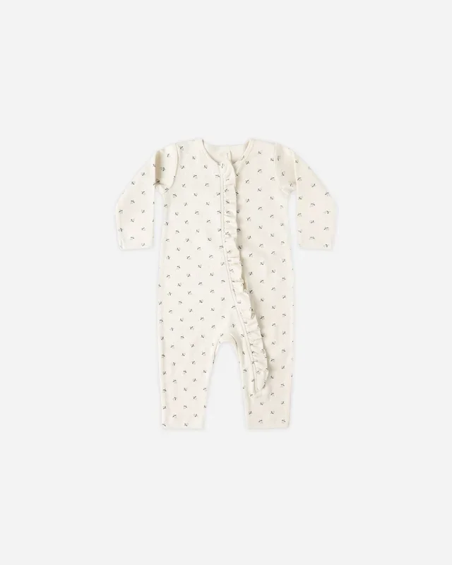 Pointelle Ruffle Jumpsuit