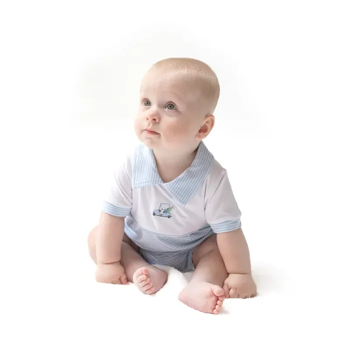 Polo Shortie With Contrast