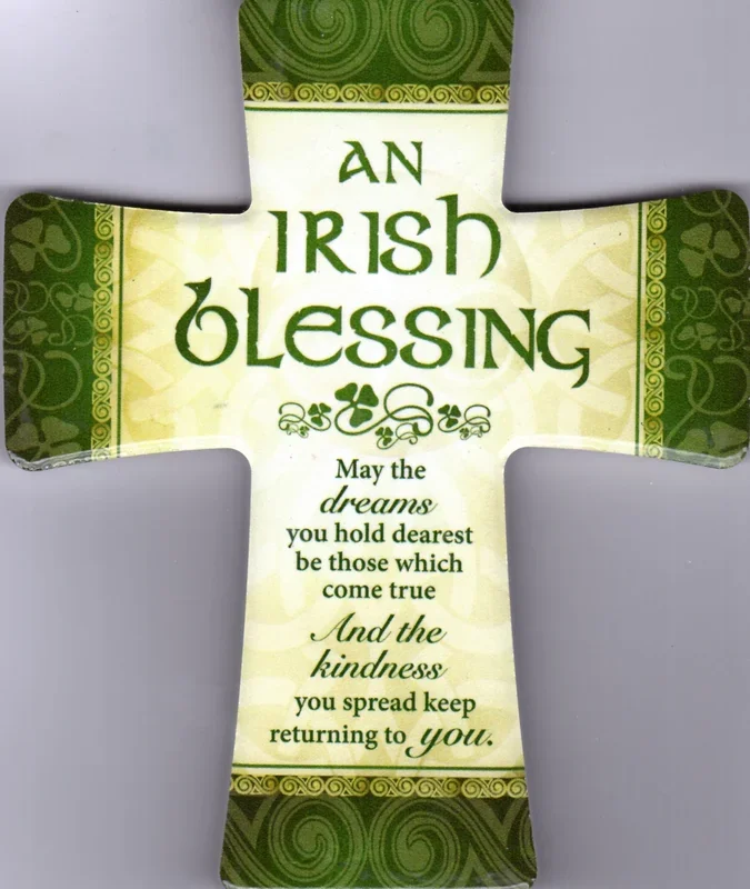 Porcelain Cross – An Irish Blessing