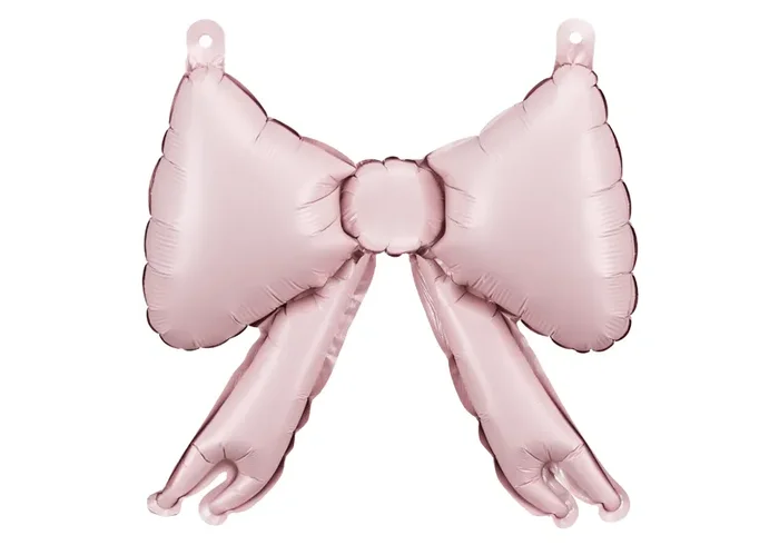 Powder Pink Foil Bow Balloons – 5 Pack | Ellie’s Party Supply