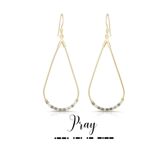 Pray Dot & Dash Earrings