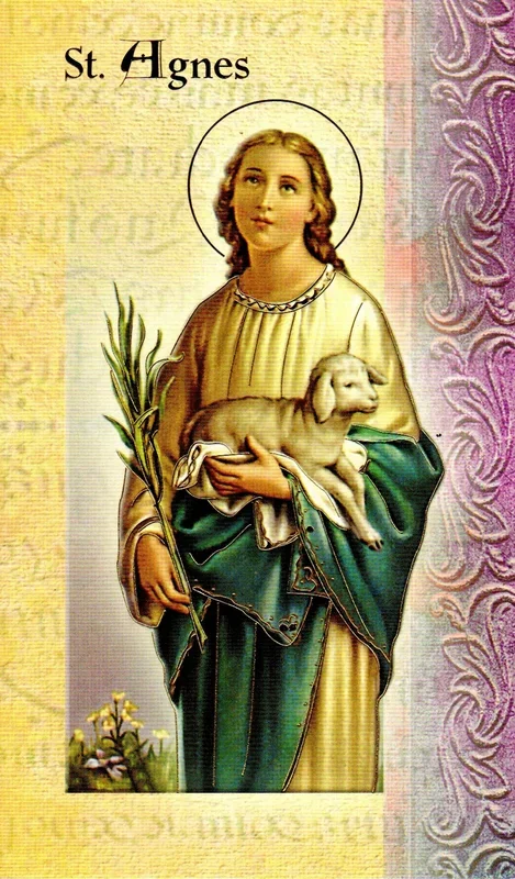 Prayer Card & Biography – St Agnes