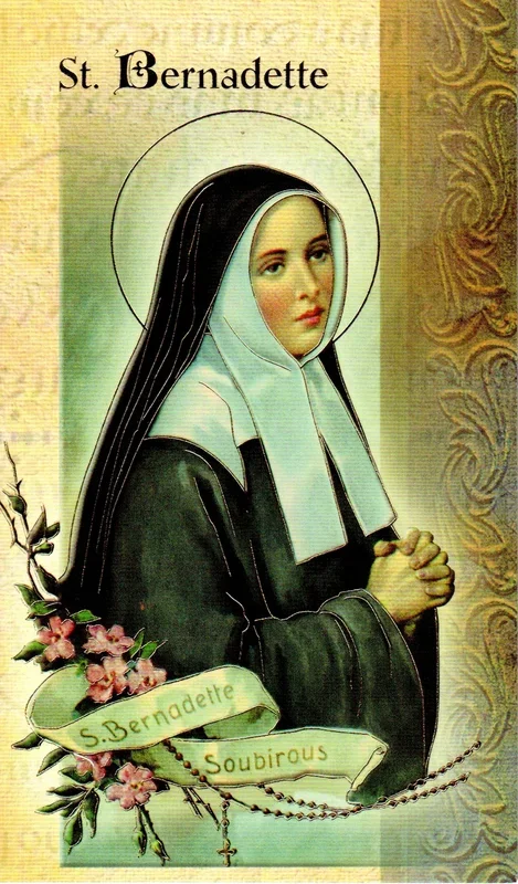 Prayer Card & Biography – St Bernadette